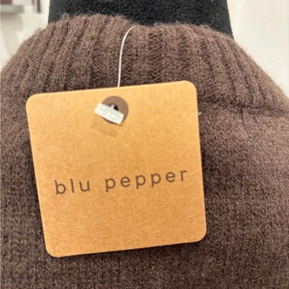 NWT Blu Pepper Brown Cardigan with Embroidered Wildlife - L - Picture 5 of 12